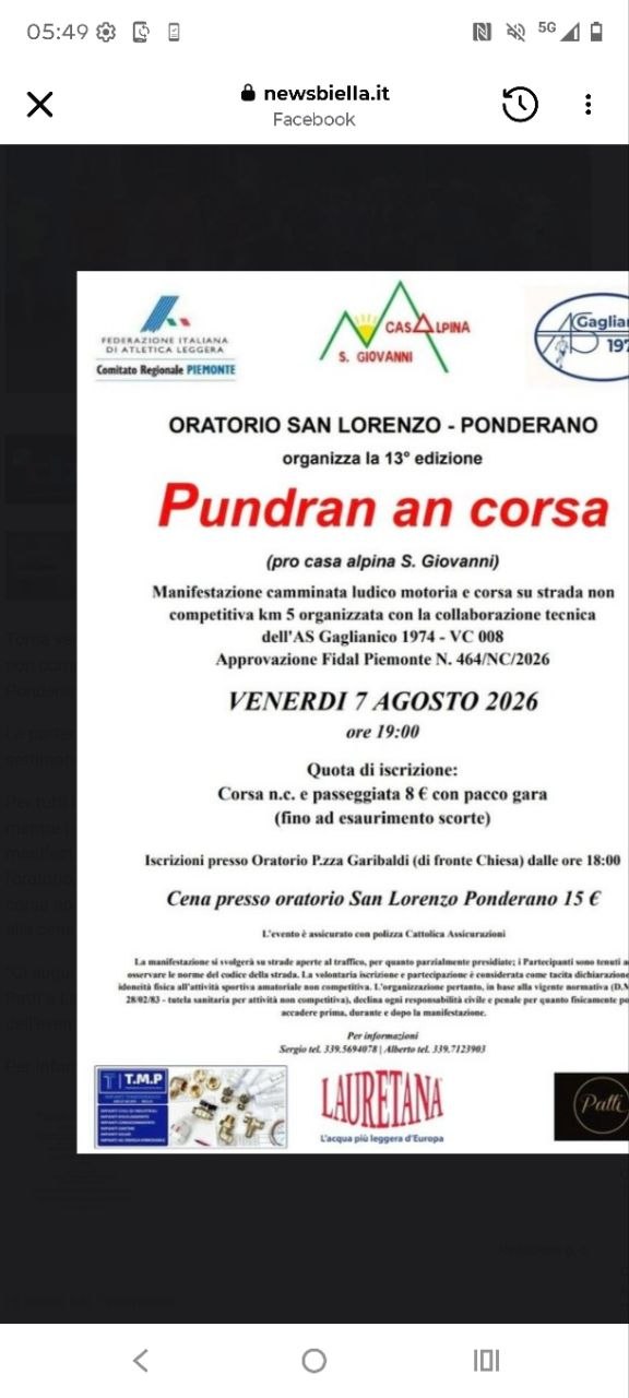 Locandina evento